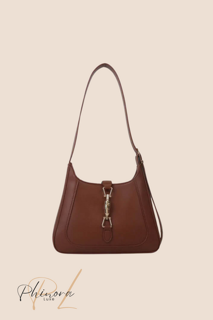 Amelia | Glazed Vegan Leather Shoulder Bag