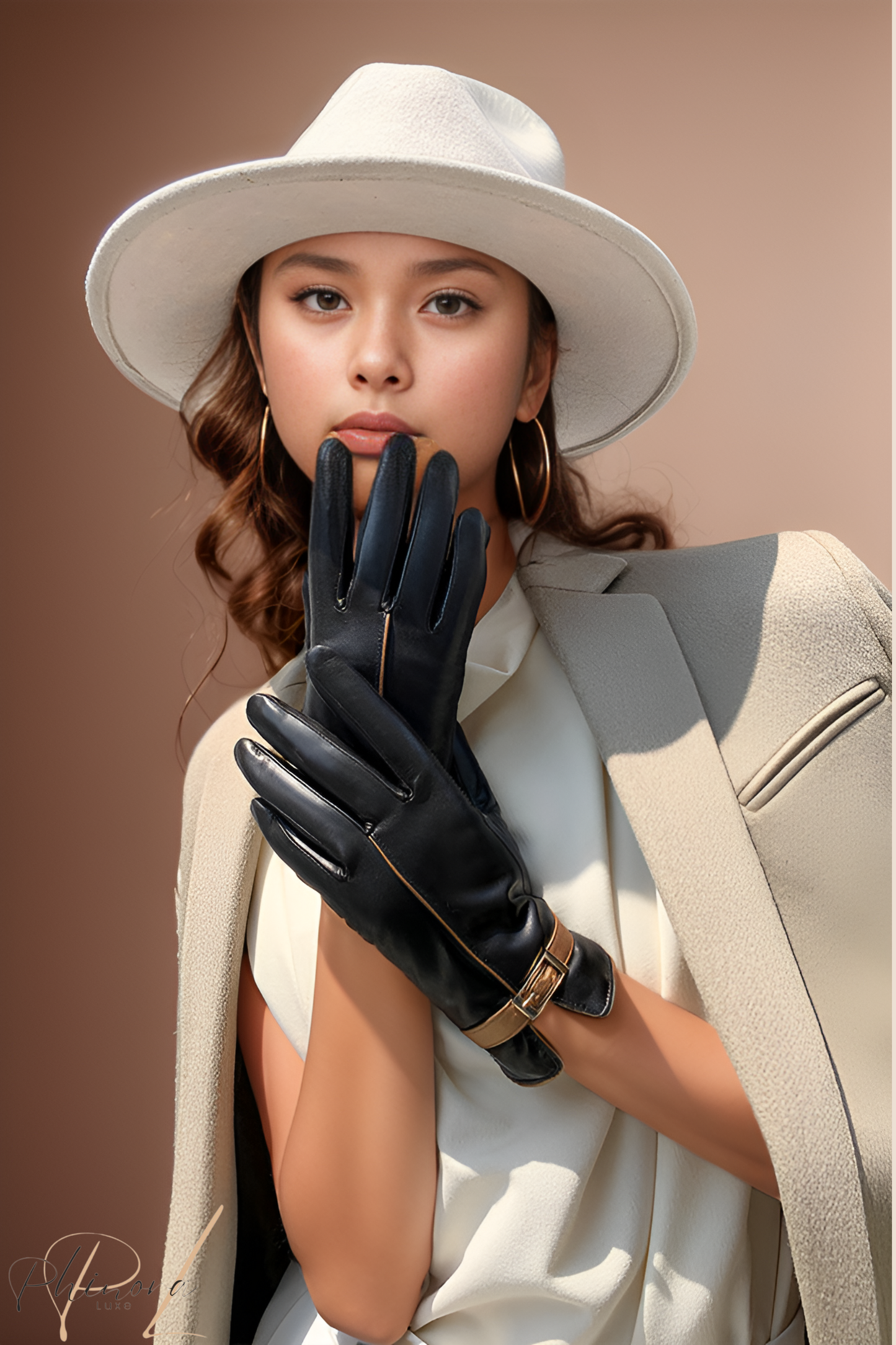 Allegra | Luxe Touchscreen Leather Gloves