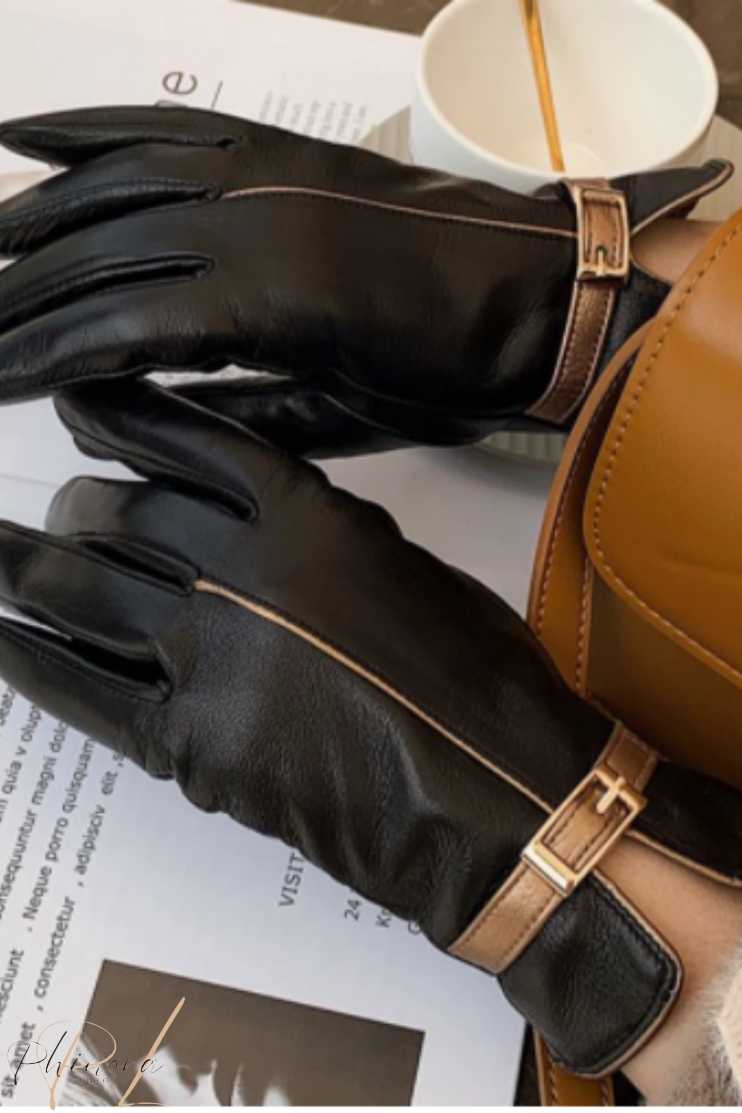 Allegra | Luxe Touchscreen Leather Gloves