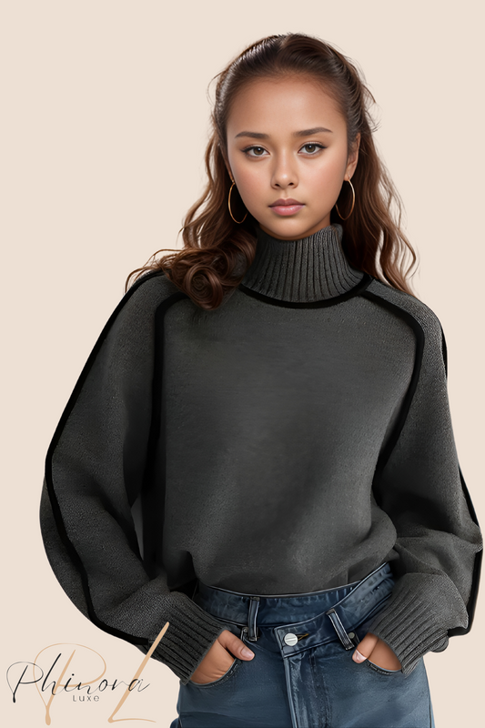 Lina | Elegant Turtleneck Sweater.