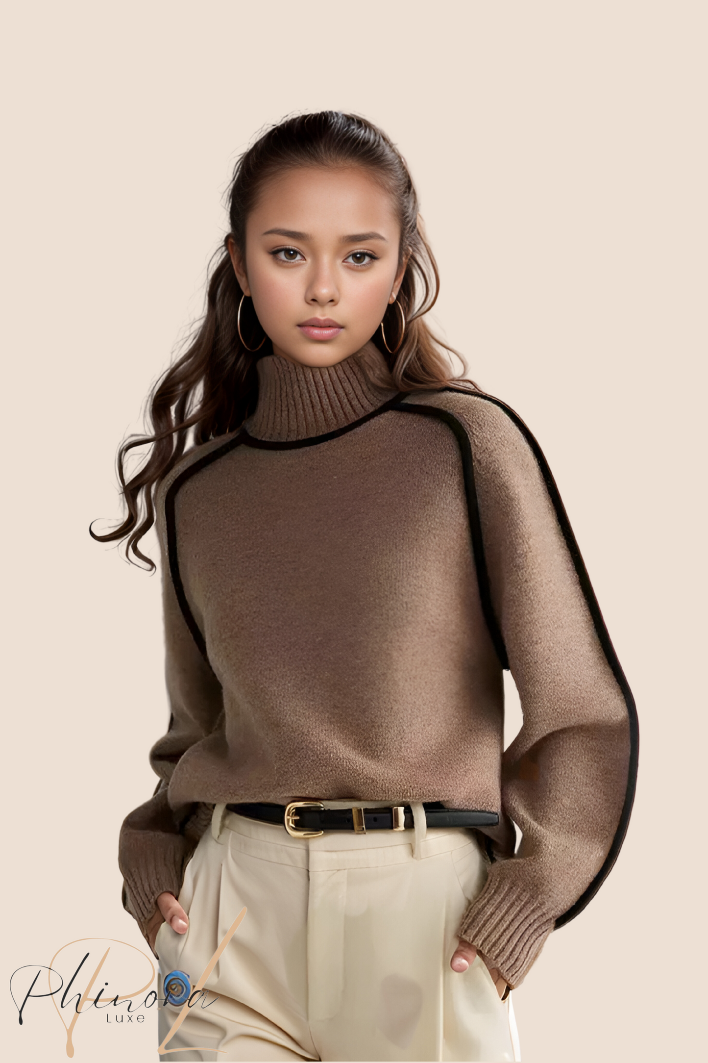 Lina | Elegant Turtleneck Sweater.