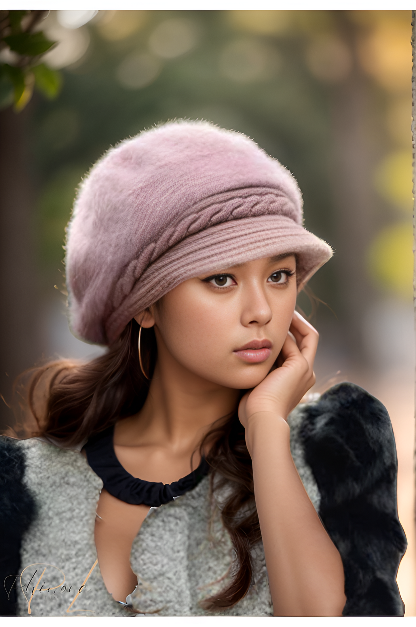 Liana | Cozy Wool Beret Cap